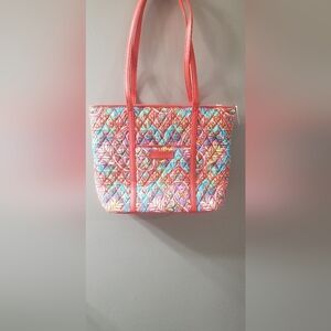 Vera Bradley Colorful Quilted Tote Bag